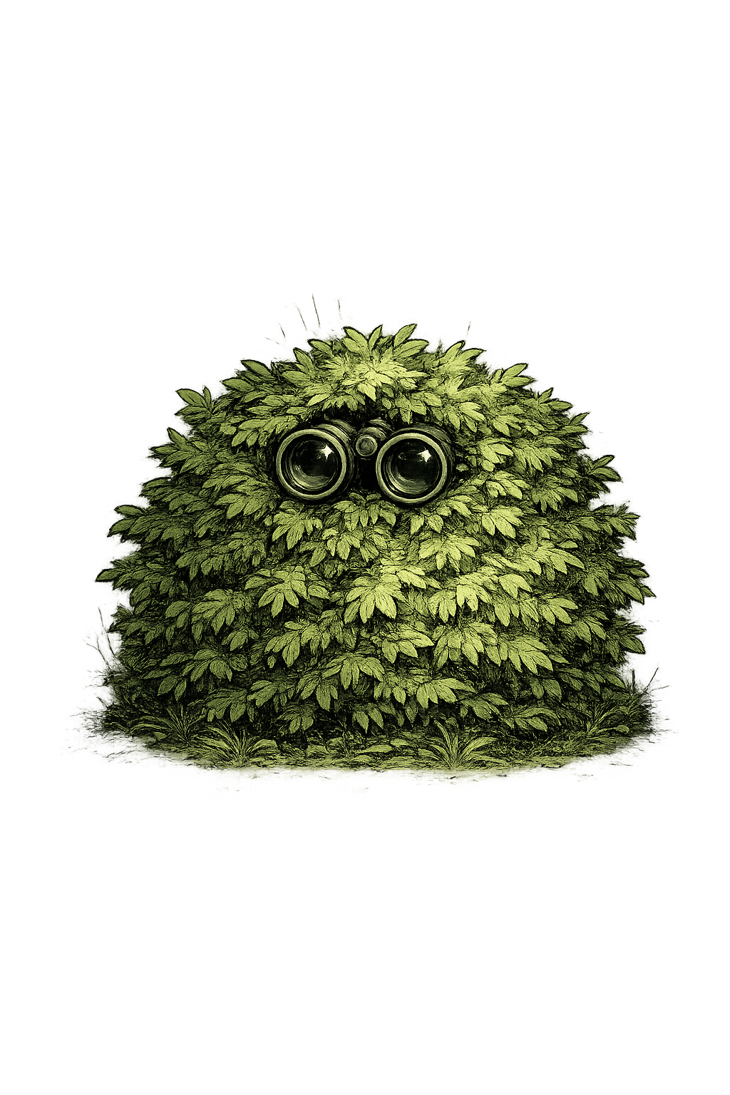 I see you in the bushes